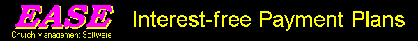 EASE Church Management Software - Interest-free payment plans